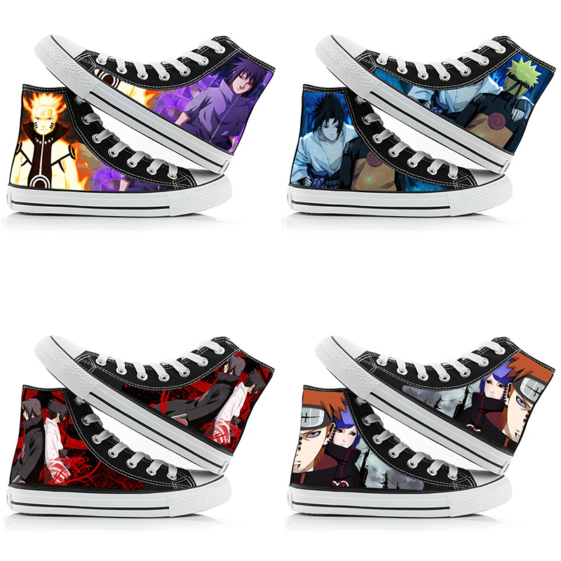 Anime Cosplay Ideas Girl - Scarpe di tela alte Naruto Uzumaki