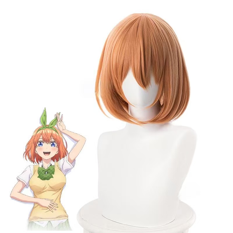 Anime Cosplay Orange Hair - Parrucca per cosplay di Nakano Yotsuba,