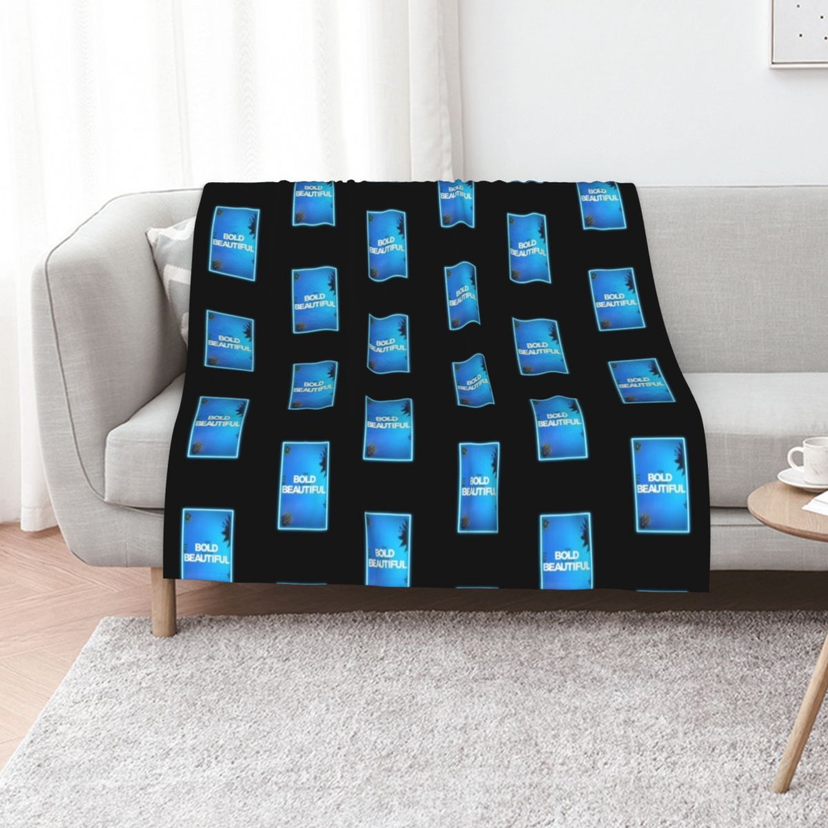 Anime Cosplay Title - Coperta Aqua Neon B&B con Schermo