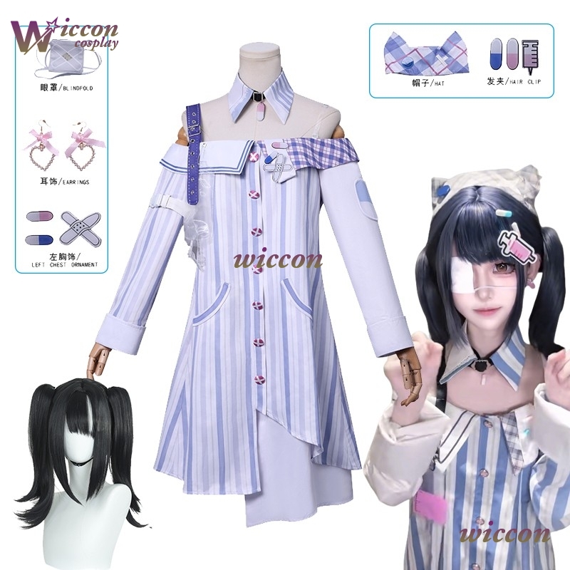 Anime Cosplay Ideas Girl - Benda sull'occhio Jirai Kei Infinity Nikki