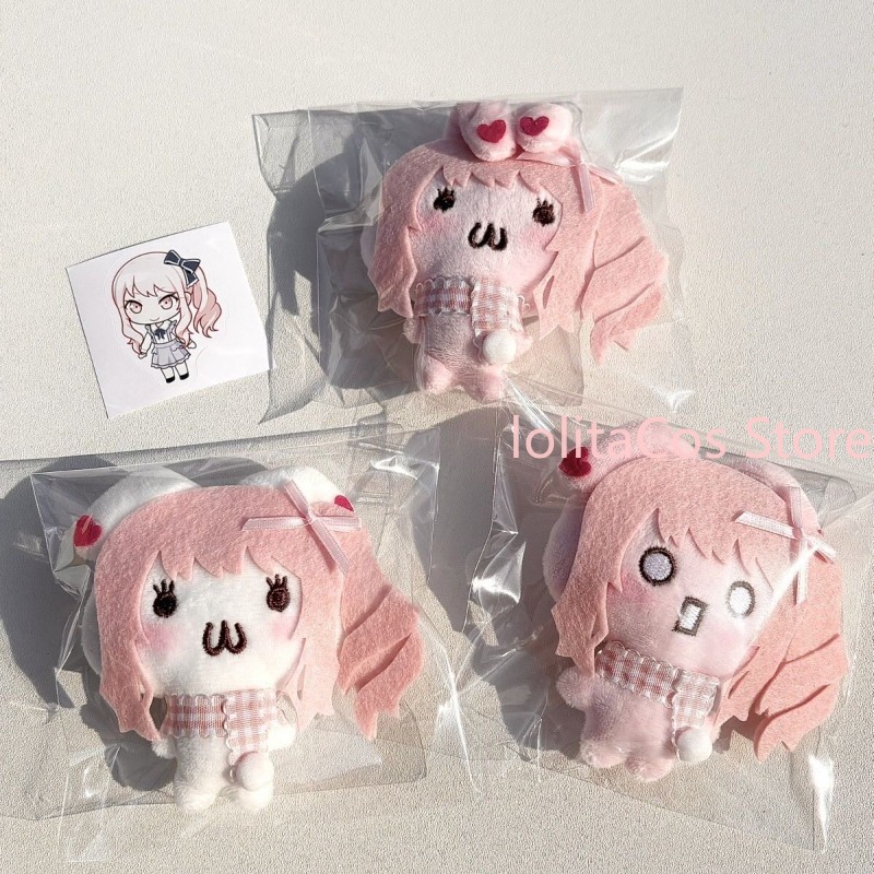 Anime Cosplay Pink - Portachiavi in peluche a forma di