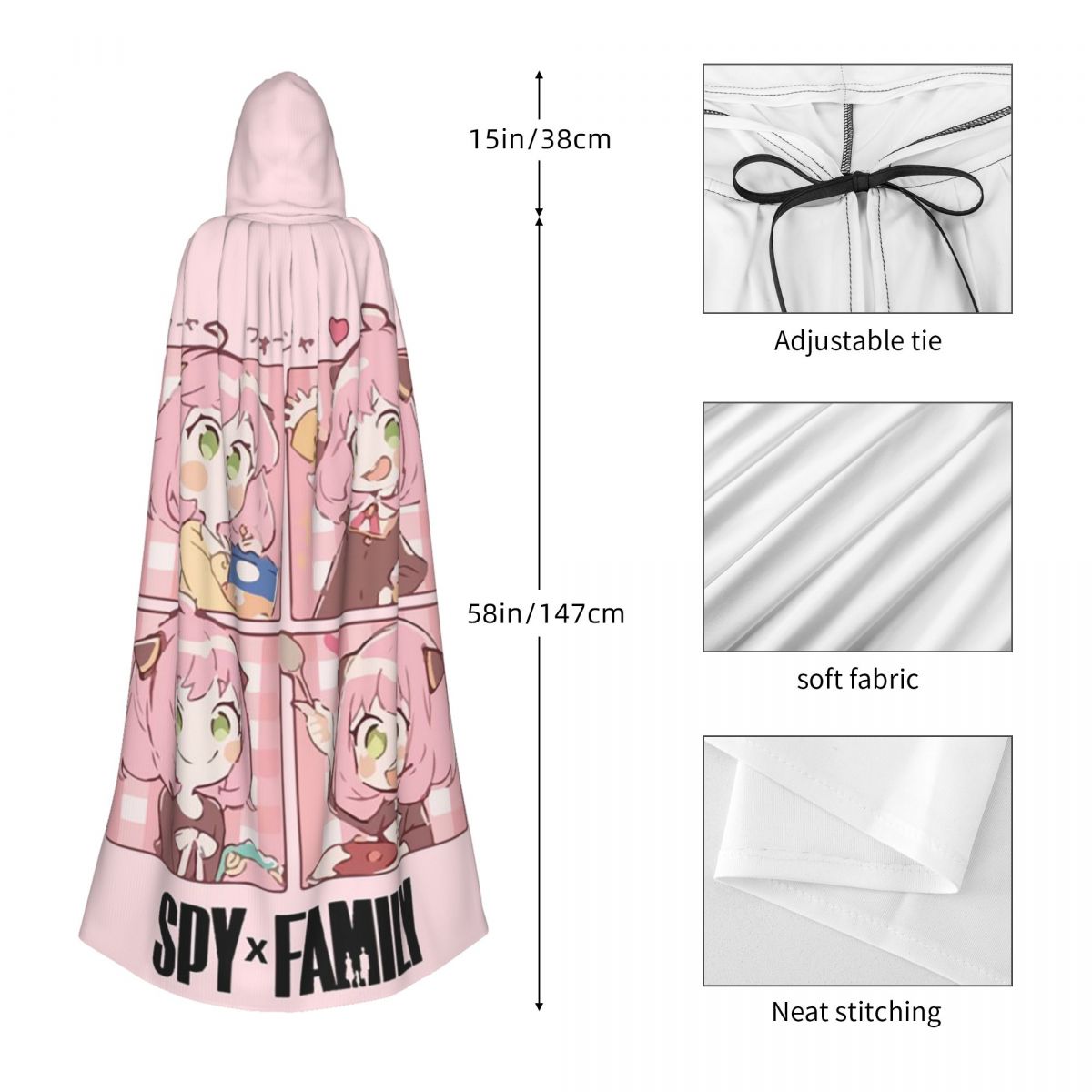 Spy X Family Anya Forger Mante - Anime Cosplay Anya recensione e prezzo